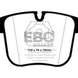Load image into Gallery viewer, EBC 91-93 BMW 850 5.0 Greenstuff Front Brake Pads - Main Product View