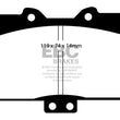 Load image into Gallery viewer, EBC 91-93 Dodge Stealth 3.0 4WD Yellowstuff Front Brake Pads - Main Product View