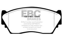 Load image into Gallery viewer, EBC 91-93 Nissan NX 1.6 Greenstuff Front Brake Pads - Main Product View