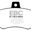 Load image into Gallery viewer, EBC 91-95 Alfa Romeo 164 2.0 Turbo Redstuff Rear Brake Pads - Main Product View