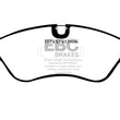 Load image into Gallery viewer, EBC 91-95 Opel Astra 2.0 Redstuff Front Brake Pads - Side View