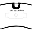 Load image into Gallery viewer, EBC 91-95 Opel Astra 2.0 Redstuff Front Brake Pads - Additional View 5