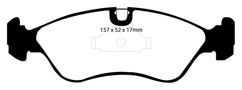 EBC 91-95 Opel Astra 2.0 Redstuff Front Brake Pads - Additional View 5