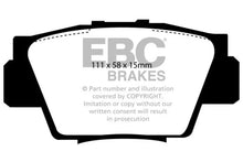Load image into Gallery viewer, EBC 91-96 Acura NSX 3.0L Bluestuff Rear Brake Pads - Side View