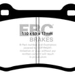 Load image into Gallery viewer, EBC 92-00 Dodge Viper 8.0 Yellowstuff Front Brake Pads - Main Product View