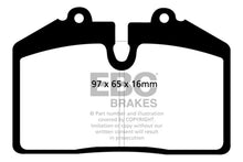 Load image into Gallery viewer, EBC 92-93 Porsche 911 (964) 3.6 Carrera RS America Yellowstuff Front Brake Pads - Main Product View