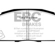 Load image into Gallery viewer, EBC 92-94 Acura Integra 1.7 Vtec Greenstuff Front Brake Pads - Side View