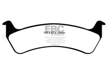 Load image into Gallery viewer, EBC 92-94 Jeep Grand Cherokee 4.0 Yellowstuff Rear Brake Pads - Side View