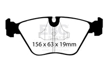 Load image into Gallery viewer, EBC 92-95 BMW M3 3.0 (E36) Yellowstuff Front Brake Pads - Side View