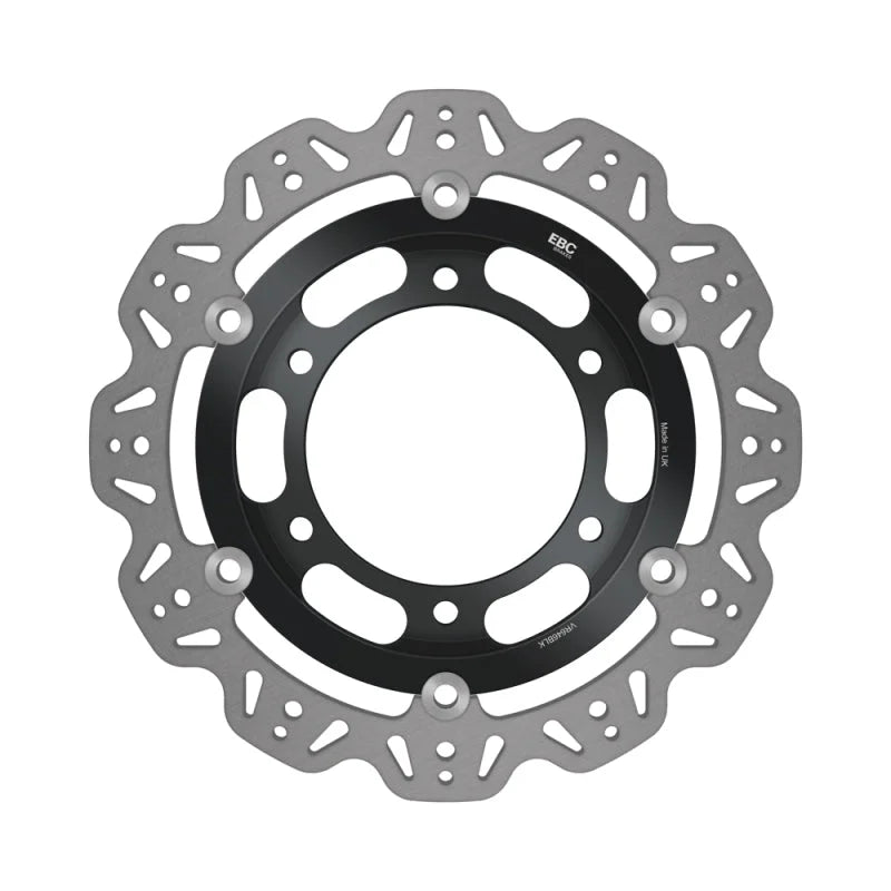 EBC 92-98 Triumph Hinckley Trident 900 Front Left/Right Vee Floating Black Rotor