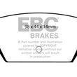 Load image into Gallery viewer, EBC 93-94 Eagle Talon 1.8 Redstuff Rear Brake Pads - Side View