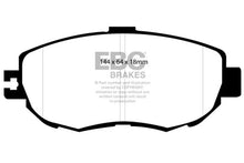 Load image into Gallery viewer, EBC 93-94 Lexus LS400 4.0 Yellowstuff Front Brake Pads - Main Product View