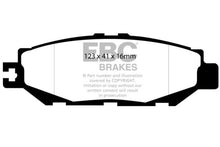 Load image into Gallery viewer, EBC 93-94 Lexus LS400 4.0 Yellowstuff Rear Brake Pads - Main Product View