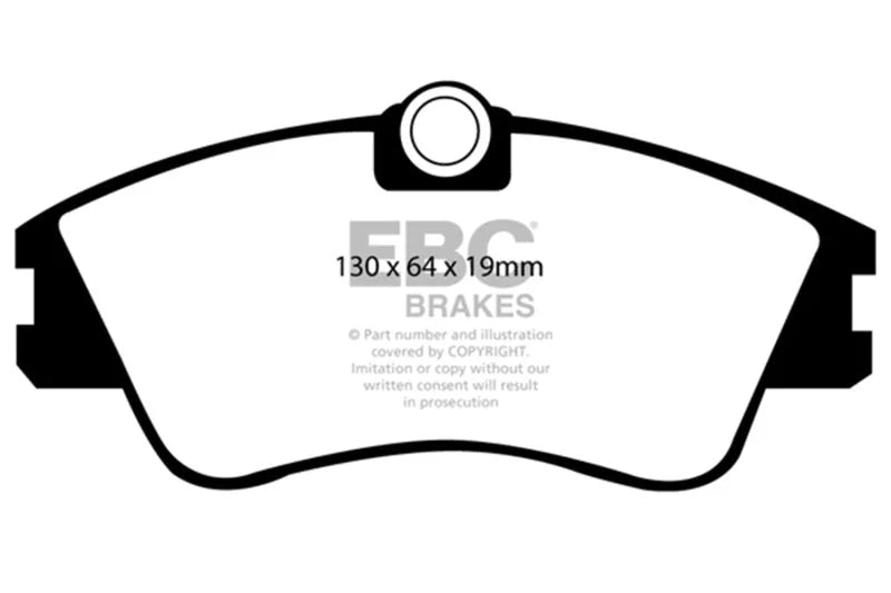 EBC 93-96 Volkswagen Eurovan 2.5 Solid Rotors Greenstuff Front Brake Pads - Main Product View