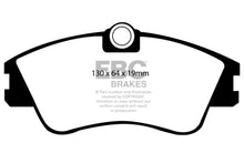 Load image into Gallery viewer, EBC 93-96 Volkswagen Eurovan 2.5 Solid Rotors Greenstuff Front Brake Pads - Main Product View