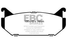 Load image into Gallery viewer, EBC 93-97 Ford Probe 2.0 16v Greenstuff Rear Brake Pads - Side View
