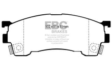 Load image into Gallery viewer, EBC 93-97 Ford Probe 2.0 16v Ultimax2 Front Brake Pads - Side View