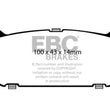Load image into Gallery viewer, EBC 93-97 Ford Probe 2.0 16v Yellowstuff Rear Brake Pads - Main Product View