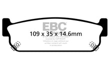 Load image into Gallery viewer, EBC 93-97 Infiniti J30 3.0 Ultimax2 Rear Brake Pads - Main Product View