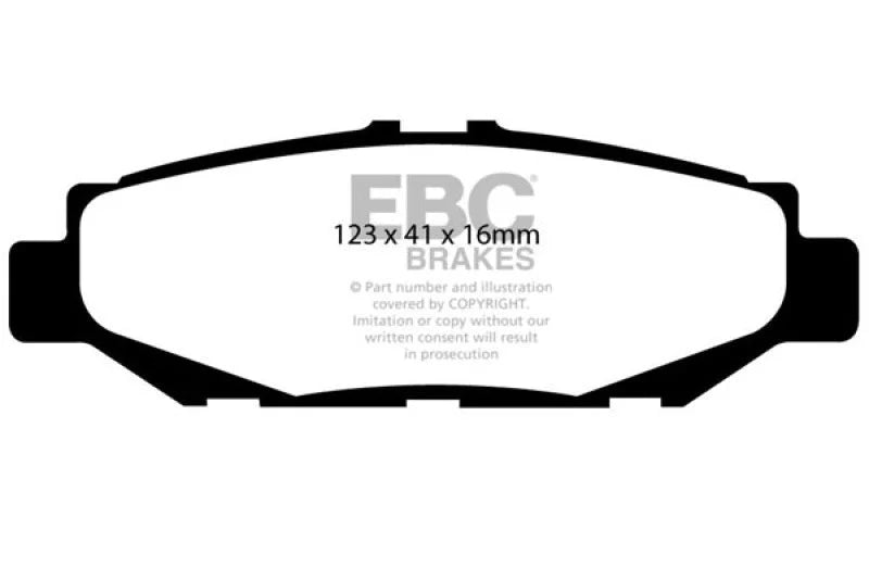 EBC 93-97 Lexus GS300 3.0 Greenstuff Rear Brake Pads - Main Product View