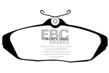 Load image into Gallery viewer, EBC 93-98 Ford Thunderbird 3.8 Ultimax2 Rear Brake Pads - Side View