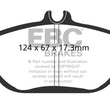 Load image into Gallery viewer, EBC 94-00 Ford Taurus 3.0 Greenstuff Front Brake Pads - Main Product View