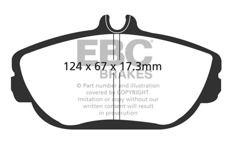 EBC 94-00 Ford Taurus 3.0 Greenstuff Front Brake Pads - Main Product View