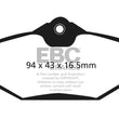 Load image into Gallery viewer, EBC 94-00 Ford Taurus 3.0 Greenstuff Rear Brake Pads - Main Product View