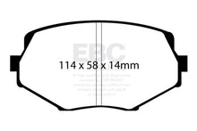 Load image into Gallery viewer, EBC 94-01 Mazda Miata MX5 1.8 Redstuff Front Brake Pads - Main Product View