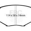 Load image into Gallery viewer, EBC 94-01 Mazda Miata MX5 1.8 Ultimax2 Front Brake Pads - Main Product View