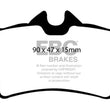 Load image into Gallery viewer, EBC 94-04 Ford Mustang 4.6 Cobra Ultimax2 Rear Brake Pads - Side View