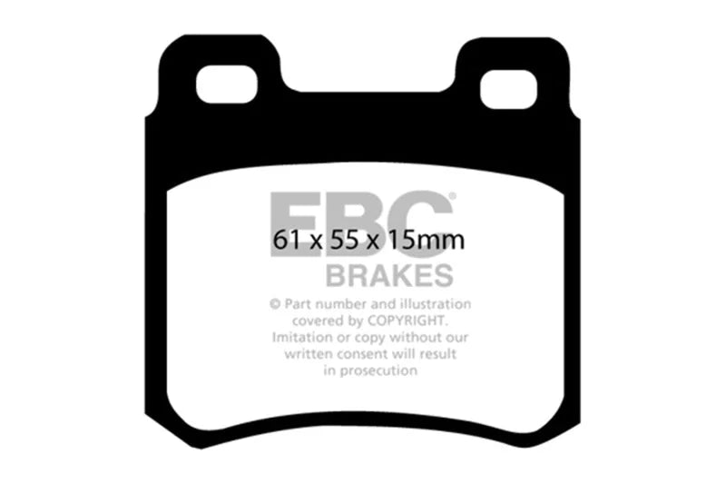 EBC 94-95 Mercedes-Benz C220 (W202) 2.2 Greenstuff Rear Brake Pads - Main Product View
