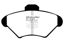 Load image into Gallery viewer, EBC 94-98 Ford Mustang 3.8 Yellowstuff Front Brake Pads - Main Product View