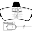 Load image into Gallery viewer, EBC 95-00 Ford Contour 2.0 Redstuff Rear Brake Pads - Side View