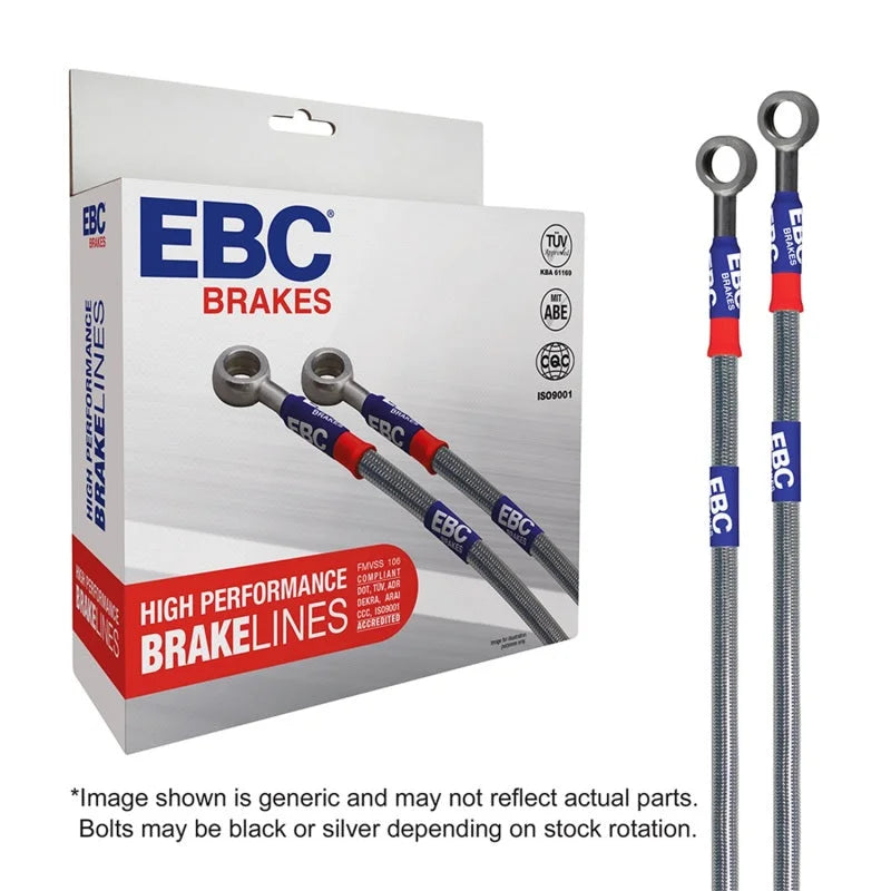 EBC 95-96 Land Rover Discovery (Series 1) 3.9L Stainless Steel Brake Line Kit - Side View