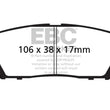 Load image into Gallery viewer, EBC 95-96 Toyota Avalon 3.0 Redstuff Rear Brake Pads - Main Product View