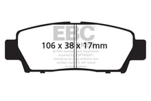 Load image into Gallery viewer, EBC 95-96 Toyota Avalon 3.0L Ultimax Rear Brake Pads - Main Product View