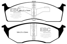 Load image into Gallery viewer, EBC 95-97 Chrysler Concorde 3.3 Yellowstuff Front Brake Pads - Main Product View
