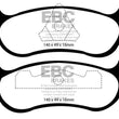 Load image into Gallery viewer, EBC 95-97 Ford Crown Victoria 4.6 (ABS) (Steel PisTons) Greenstuff Rear Brake Pads - Main Product View