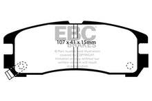 Load image into Gallery viewer, EBC 95-99 Chrysler Sebring Coupe 2.0 Redstuff Rear Brake Pads - Main Product View