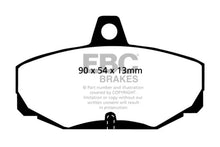 Load image into Gallery viewer, EBC 96-00 Ac Ace 5.0 Yellowstuff Rear Brake Pads - Main Product View