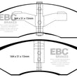 Load image into Gallery viewer, EBC 96-00 Chrysler Town &amp; Country 3.3 (15in Wheels) Greenstuff Front Brake Pads - Main Product View
