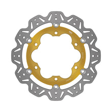 Load image into Gallery viewer, EBC 96-01 Triumph Hinckley Adventurer Front Left Vee Floating Gold Rotor