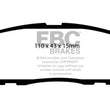 Load image into Gallery viewer, EBC 96-98 Acura SLX 3.2 Yellowstuff Rear Brake Pads - Main Product View