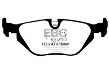 Load image into Gallery viewer, EBC 96-98 BMW Z3 1.9 Ultimax2 Rear Brake Pads - Side View