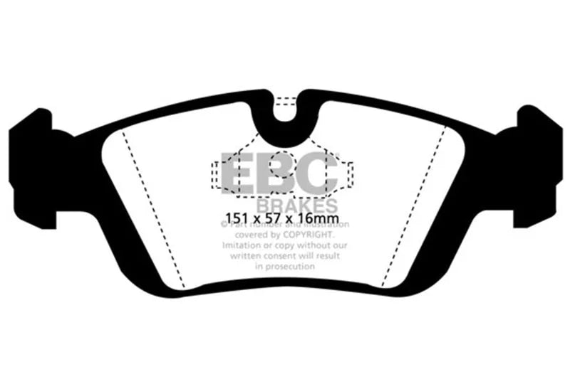 EBC 96-98 BMW Z3 Bluestuff Front Brake Pads - Main Product View