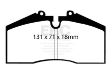 Load image into Gallery viewer, EBC 96-98 Porsche 911 (993) 3.6 Carrera 4S Redstuff Rear Brake Pads - Side View