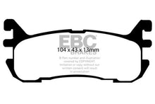 Load image into Gallery viewer, EBC 97-02 Ford Escort 2.0 Greenstuff Rear Brake Pads - Main Product View
