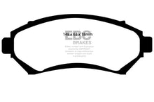 Load image into Gallery viewer, EBC 97-03 Buick Century 3.1 Greenstuff Front Brake Pads - Main Product View