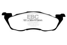Load image into Gallery viewer, EBC 97-98 Dodge Dakota 2WD 2.5 Ultimax2 Front Brake Pads - Main Product View